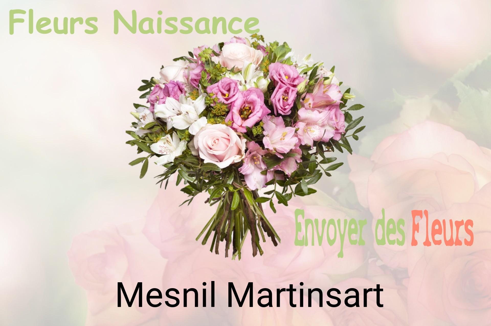 Bouquet de fleurs de naissance livré à Mesnil-Martinsart