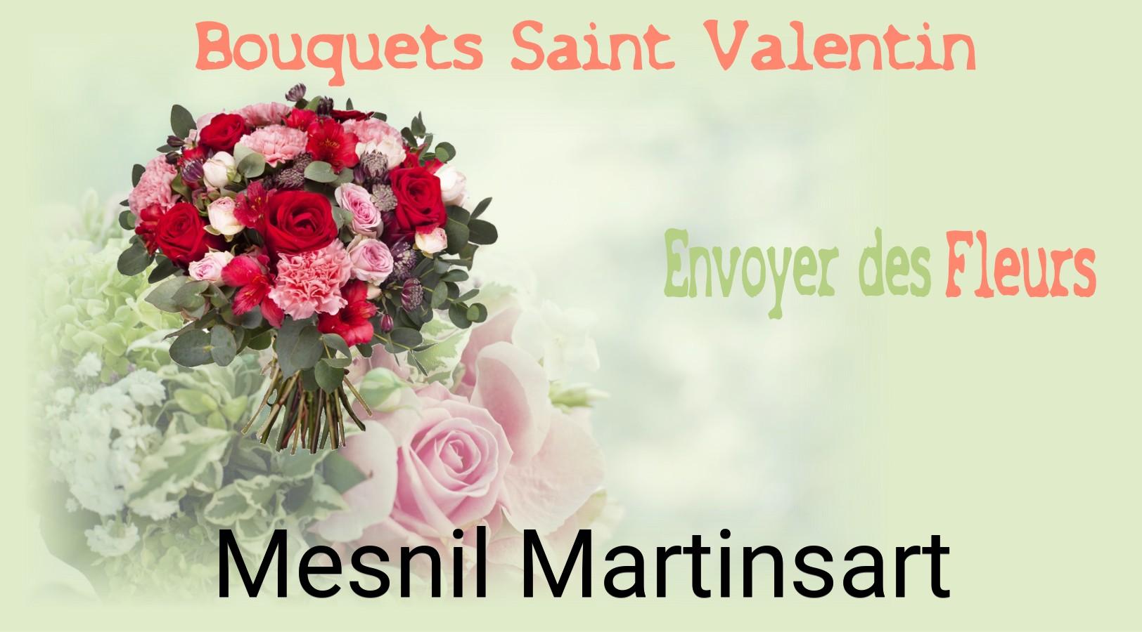 Roses de Saint-Valentin livrées à Mesnil-Martinsart